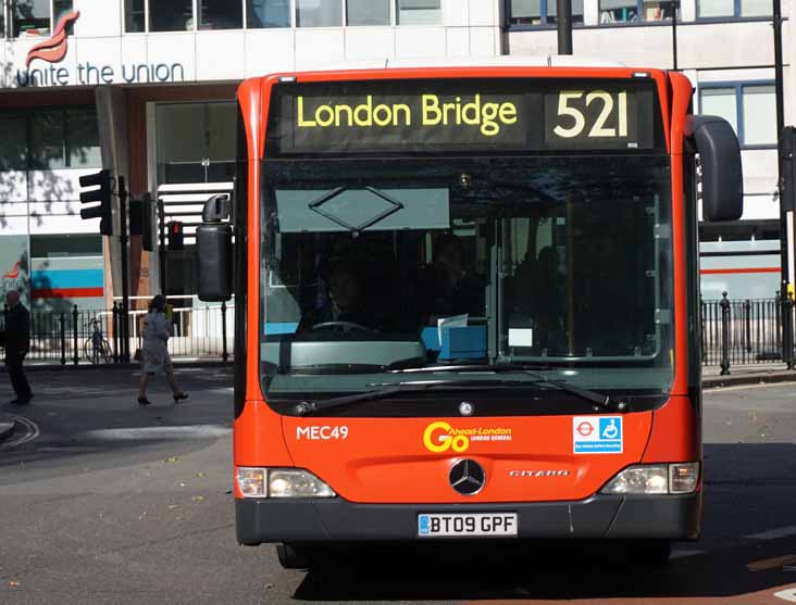 Go-Ahead London Mercedes Citaro O530 MEC49